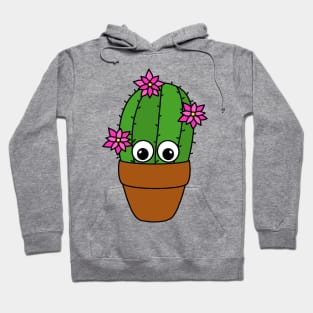 Cute Cactus Design #325: Cactus With Pretty Flowers Hoodie